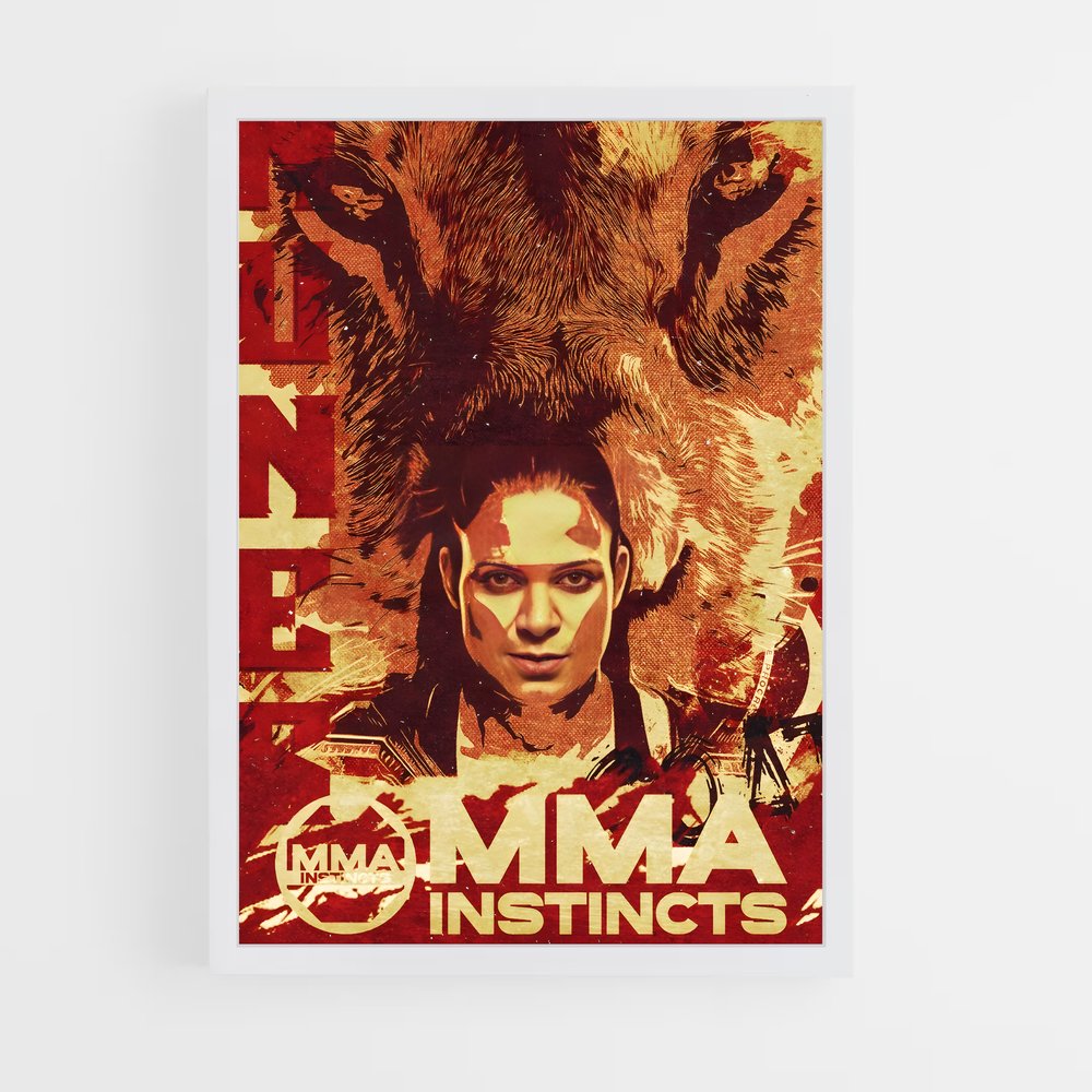 Poster Instinct de Combat – affiche MMA (vue 3)